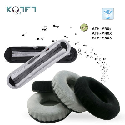KQTFT Velvet Replacement EarPads for Audio-Technica ATH-M30x ATH-M40X ATH-M50X ATH M30x M40X M50X Earmuff Cover Cushion Cups