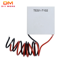 Diymore แผ่นทำความเย็น TES1-7102 23X23MM DC 5-8V 2A แผ่นทำความเย็นเซมิคอนดักเตอร์ความแตกต่างอุณหภูมิสูงสุด65 ℃ ช่วงอุณหภูมิ: -55 ℃ ~ 85 ℃ อุปกรณ์ตู้เย็น