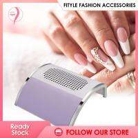 Fityle 80W สะสมฝุ่นเล็บเสียงเบาสำหรับงานตกแต่งเล็บมือไฟฟ้าบ้านร้านเสริมสวยสีม่วง