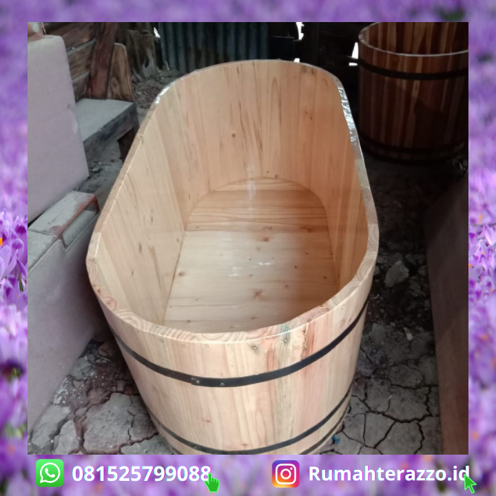 Bathtub Kayu Pinus Bak Mandi Selonjor Bath tub Lazada Indonesia