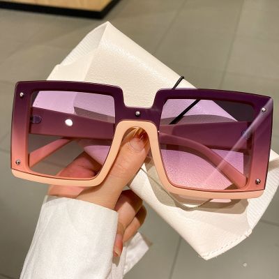GM LUMIAS Oversized Square Sunglass Men Women Trendy Semi-rimless Sun Glasses Eyewear 2022 Fashion Luxury Brand Design Shades