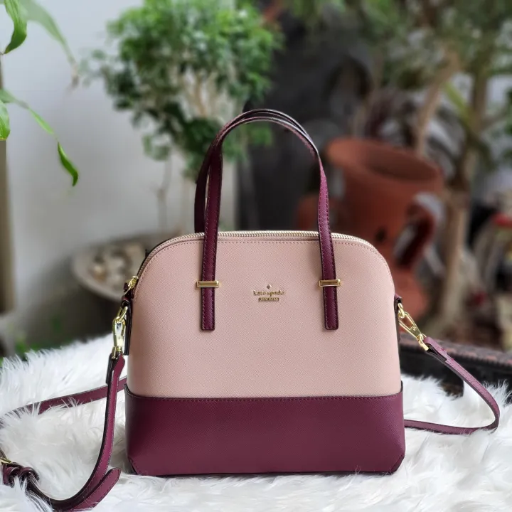 Guaranteed Authentic Kate Spade Cedar Street Maise Women's Crossbody Bag - Light  Pink / Maroon Two Tone | Lazada PH