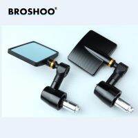 BROSHOO Motorcycle Accessories Aluminum CNC Motorcycle Rearview Side Mirror For Honda Yamaha Kawasaki Free Shipping 7.2x5.9cm