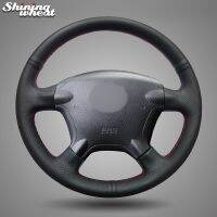 【Bestseller】 Shining Wheat สีดำหนังพวงมาลัยรถสำหรับ Honda CR-V CRV 2002-2006