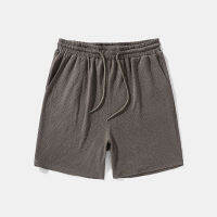 Medussa Mensclo กางเกงขาสั้น Preppy Drawstring ลายเชฟรอนบุรุษพร้อมกระเป๋า