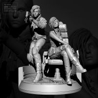 50mm 75mm Resin model kits figure beauty colorless and self-assembled TD-4260