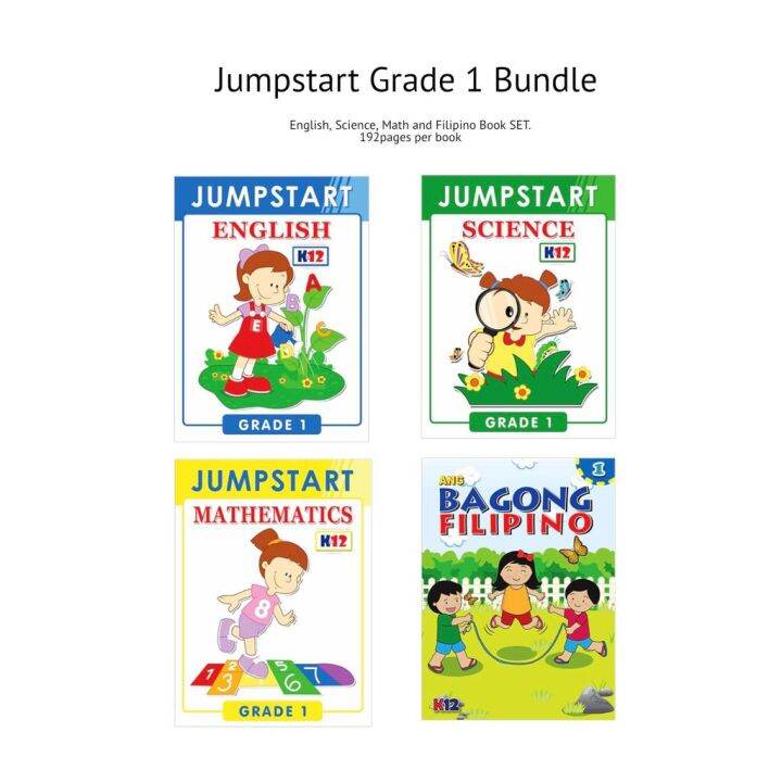 JUMPSTART WORKBOOK BUNDLE Kinder Grade 1 Grade 2 and Grade 3 Lazada PH