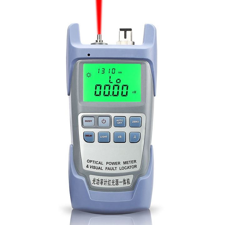 Aua 9a All In One Optical Power Meter With Visual Fault Locator Optical Fiber Tester 5km 10km 