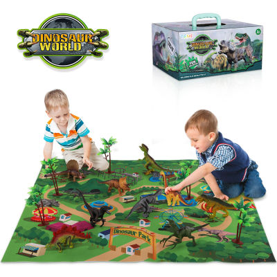 Jurassic Park Dinosaurs Toy Animal Jungle Set T rex Dinosaur Excavation Educational Boys children toys for kids 2 to 4 years old