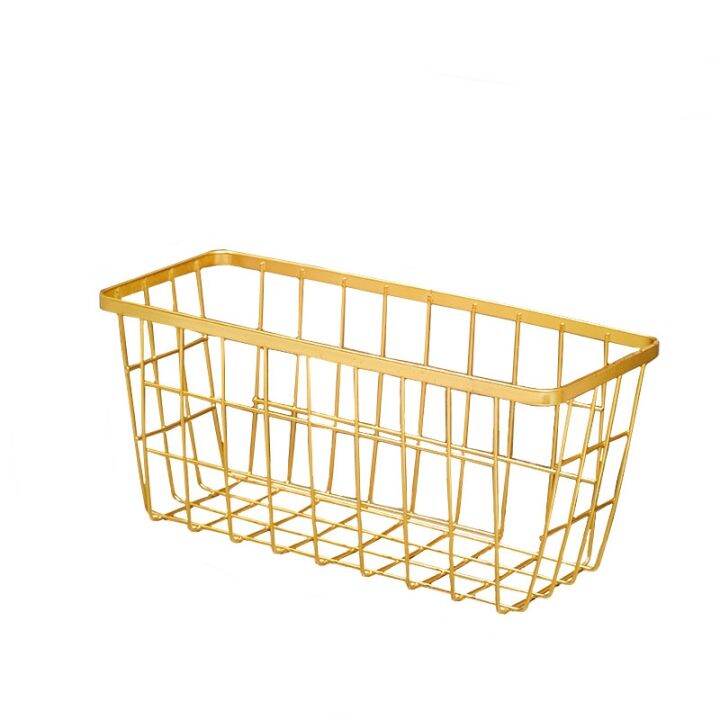 cw-metal-gold-storage-basket-shelf-punch-free-wall-hanging-organization-and-cabinet