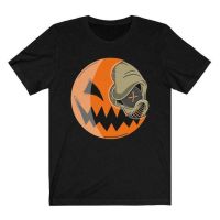 Top Sale Mens Short Sleeve Sams Trick R Treat Villan Horror Unisex Graphic T-Shirt Summer Casual Loose Tee for Dad/Boyfriend  2SSV