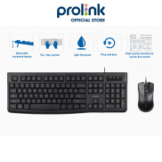 Bộ bàn phím chuột có dây PROLiNK PCCM2003 Fullsize cao cấp, chống thấm nước