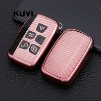 ☊ TPU Car Remote Key Case Cover Shell Fob For Land Rover A9 Range Rover Sport Evoque Freelander 2 Discovery Jaguar XE XJ XF Guitar