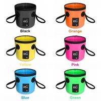 New fishing bucket folding bucket outdoor convenient fishing box car wash bucket integrated molding 12L