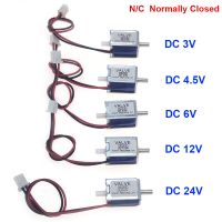 【CC】 3V/ 4.5V/ 6V/ 12V/ 24V Electric Solenoid N/C Closed 2-way Gas Air Electromagnetic