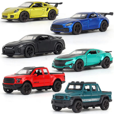【Ready Stock】1:36 Pull Back Alloy Simulation Toy Car Model 911 GTR Jeep Raptors Sports Off-Road Diecasts Kids Toys Vehicles For Children Boys Gift