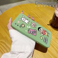 Chenyyyka เคสปลอกสำหรับ Samsung 2016 A7 2018 A7ลายการ์ตูนสีเทียนหน้าแข้งเคสโทรศัพท์ดีไซน์ใหม่บางสวยงามปกป้องขอบสี่เหลี่ยมเคสนิ่มเคสปลอกซิลิโคนกันกระแทก