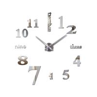 ZZOOI 2019 new home decorations acrylic mirror wall clock living room quartz needle watch Stickers clocks modern design