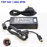 FSP 54V 1.66A 90W 4PIN อะแดปเตอร์ AC FSP090 DMBC1ของแท้สำหรับ FSP ZYXEL GS1900-8HP LINKSYS LGS308P สายไฟเครื่องชาร์จอุปกรณ์ LGS116P-AP และอะแดปเตอร์