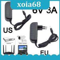 xoia68 Shop DC 6V 3A Adapter Power Supply Converter AC 110V 220V Wall Charger SwitchLed Transformer Charging 5.5*2.5mm for CCTV Camera