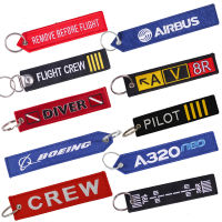 Remove Before Flight Keychain for Aviation Gifts motorcycle Embroidery OEM Key chain keyring Crew Key Fob Key Tags Label llavero Key Chains