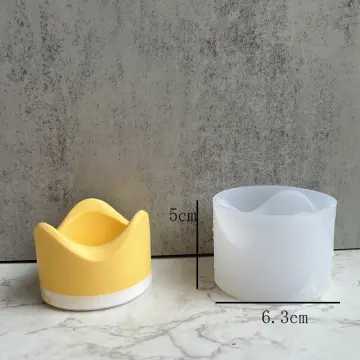 Silicone Mold for DIY Handmade Plaster Form Aroma Candle Cup Molds Mongolia  Cup Gypsum Cement Storage Jewelry Box Mould Supplies