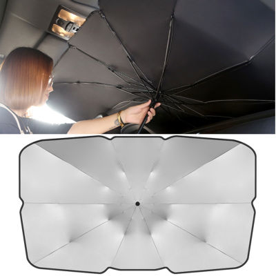 Car Windshield Sunshade Umbrella Type Sun Shade for Car Window Summer Sun Protection Heat Insulation Cloth for Car Front Shading