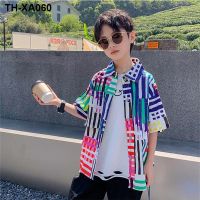 Boys short sleeve summer thin the new version of its 2023 brim cuhk childrens boy handsome net tide red