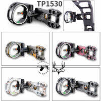 TP1530 3 Pin Compound Bow Sight 0.029 "ไฟเบอร์อลูมิเนียมปรับ RH LH