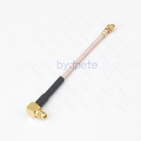 IPX IPEX UFL U.FL to MMCX Male Plug 90Degree Right Angle RG178 Pigtail Coaxial Cable Koaxial Kable Coax RF 50ohms Jumper