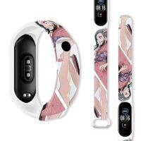 Anime Ghost Slayer Printed Strap for Xiaomi Mi Band 7 6 5 4 3 Watchband Sport Wristband Replaceable Bracelet for Accessories Smartwatches