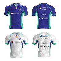 เสื้อผ้าบาสเกตบอลคุณภาพสูง 2022 Fiji Drua playing football clothing Fiji home Away men Rugby jerseys