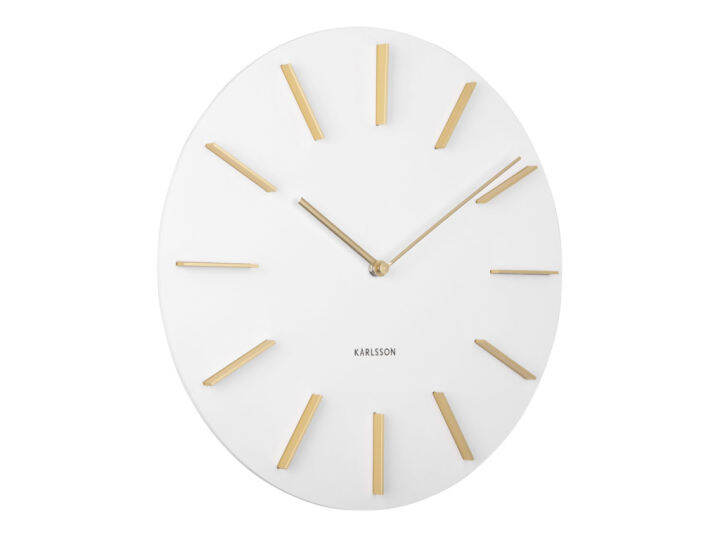 Karlsson Wall Clock Discreet White D.40Cm Lazada Indonesia