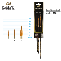 REMBRANDT พู่กันสีน้ำ RMB 110/2-4-8 (RWC BRUSH 110/2-4-8 FSC) 1 ชุด