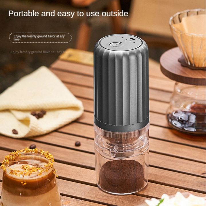 1set-coffee-bean-grinder-usb-charge-coffee-bean-grinder-removable-office-kitchen-tool-grey