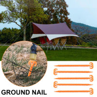 5pcs Lightweight Outdoor Tent Nails Canopy Tarp Windproof Ground Screw Pegs Climbing ABS Plastic Nails Tent Accessories