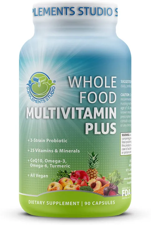 Whole Food Multivitamin Plus - Vegan - Daily Multivitamin For Men And ...