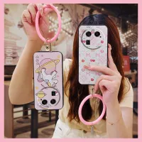 ultra thin luxurious Phone Case For OPPO Find X6 hang wrist trend texture Back Cover solid color ring cute protective