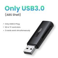 Ugregreen การ์ดรีดเดอร์ USB 3.0เป็น SD ไมโครการ์ดความจำอะแดปเตอร์เมมโมรี่การ์ดสำหรับพีซีแล็ปท็อปเครื่องอ่านการ์ดหลายเครื่องอ่านการ์ด