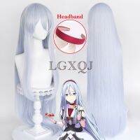 100Cm Yoisaki Kanade Cosplay Wig Anime Project SEKAI COLORFUL STAGE! Light Blue Wig Headband Heat Resistant Hair Wigs In Stock