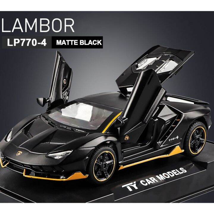 รถโมเดล-lp770-4รถ-diecast-ของเล่นรถ-diecast-ซิงค์อัลลอยของเล่นของขวัญสำหรับเด็กผู้ชาย-mobil-musik-lampu-belakang-แบบดึง