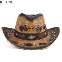 100% ธรรมชาติ Donna Uomo Cappello Da Cappello Occidentale Estate TO Fata Mano Hollow Sombrero Hombre Beach Cappello Da Sole Cappello Da Cappello Jazz