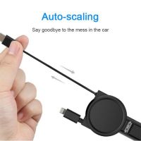 4in1 Car Folding Retractable USB Charger Phone Charging QC Phone Charger Adapter For iPhone12 11 Pro Max 6-8 Xiaomi Redmi Huawei