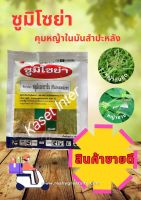 ซูมิโซย่า 100g. ฟลูมิออกซาซิน สารคุมและกำจัดหญ้าใบแคบ ใบกว้าง และกก คุมแห้ง ในมันสำปะหลัง อ้อย ข้าว ถั่วเหลือง allaboutplants