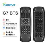 G7BTS G7R/V Pro เมาส์ BT5.0ไจโรสโคป2.4G ไร้สายพร้อมสมาร์ททีวีเรียนรู้เสียง IR กล่องรีโมตคอนโทรลคีย์บอร์ดที่ Dingyu0776165 2022