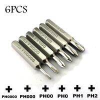 6pcs Precision phillips PH0000 Screwdriver Bits set H4×28mm 4mm 325 inch battery Repairing hand tools key to open PH12