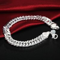 Hot 925 sterling silver Bracelets 10MM Ferrero wild classic men 39;s chain for woman Wedding party Christmas Gift Fashion Jewelry