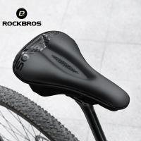 ROCKBROS Bike Saddle Cover Cycling Seat Cushion Liquid Silicone Gel Breathable Soft Thickened MTB Shockproof Bicycle Accessories Saddle Covers