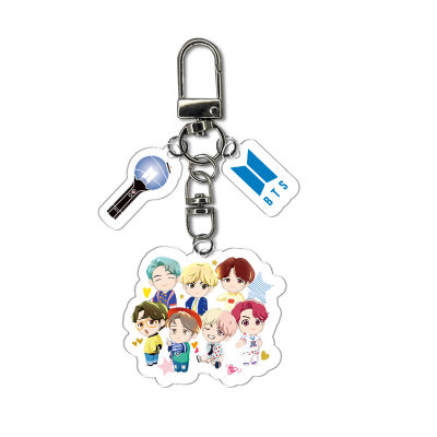 Acrylic Keychain BTS พวงกุญแจ อะคริลิค บีทีเอส จี้ห้อยกระเป๋า แท่งเชียร์ การ์ตูน ลายเซ็น จ็องกุก จีมิน วี ชูกา อาร์เอ็ม  จิน เจ-โฮป  JUNGKOOK JIMIN V SUGA JIN