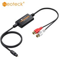 Konverter DAC 192KHz Neoteck SPDIF Ke Adaptor Audio RCA Chipset Amplifier Audio Bawaan untuk TV HD dan Pemutar DVD/Blu-Ray